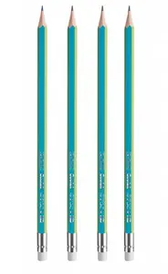 Herlitz - Tužka HB 4 ks s gumou Greenline