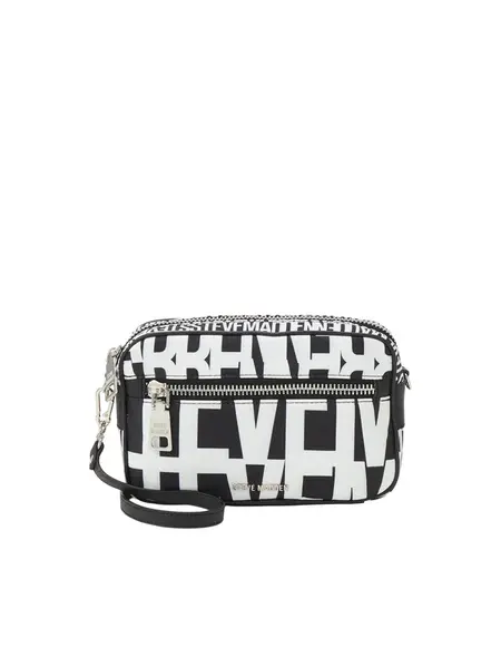 STEVE MADDEN Taška cez rameno 'Bvades'  čierna / biela