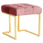 XXXL TABURET, kov, textil, 48/48/48 cm