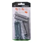 Hmoždinka univerzální rozpěrná s vrutem se šestihrannou hlavou 12/8.0 x 100 mm, nylon, STALCO PERFECT, bal.3 ks