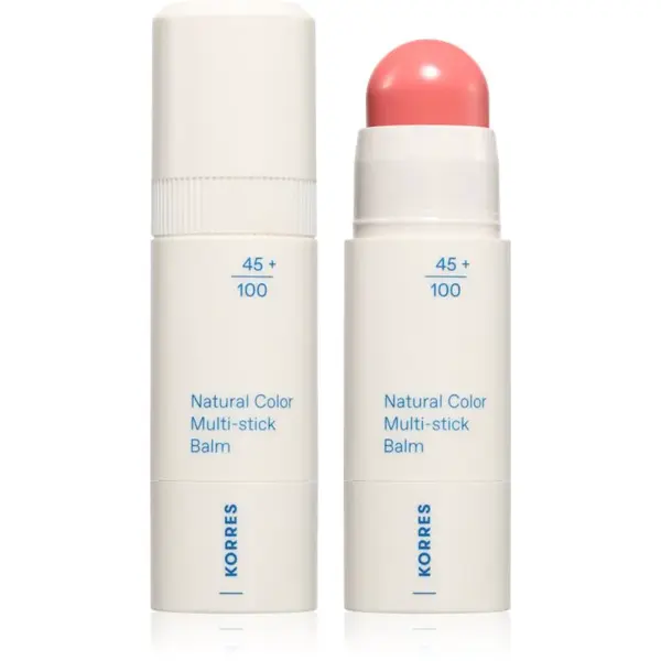 Korres Natural Color Multi-Stick Balm multifunkčné líčidlo na pery a tvár odtieň Petal Pink 4.5 g