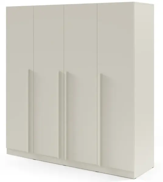 Čtyřdveřová šatní skříň s šuplíky arturo - kašmír