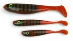 Yaccuza gumová nástraha hand made killer airbrush uv red motor oil stripes - 15 cm 38 g 1 ks