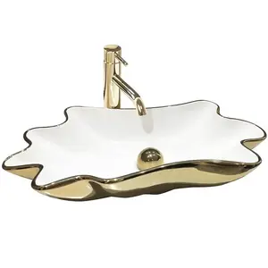 Umyvadlo na desku Infinity Gold/White 07RU+REA-U3400