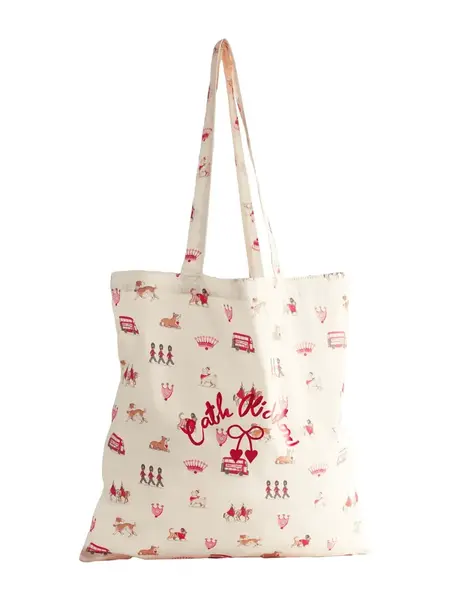 Cath Kidston Shopper  krémová / hnedá / červená