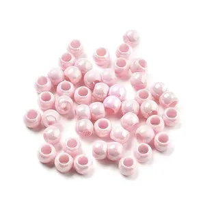 UV Plating Rainbow Iridescent Acrylic Beads