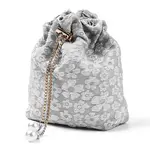 Fiber Embossed Flower Drawstring Candy Bags