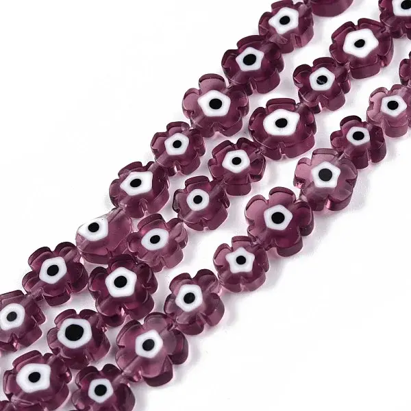 Handmade Evil Eye Lampwork Beads Strands
