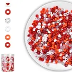 720Pcs 6 Styles Plastic & Acrylic Beads