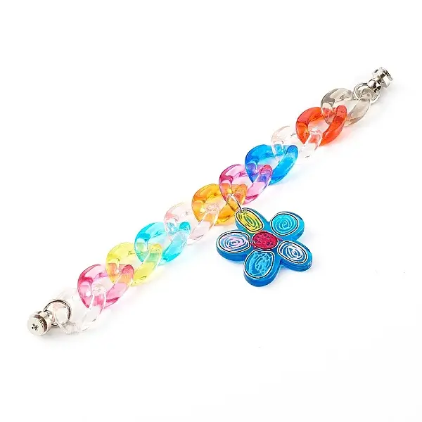 Acrylic Curb Chain Phone Case Chain