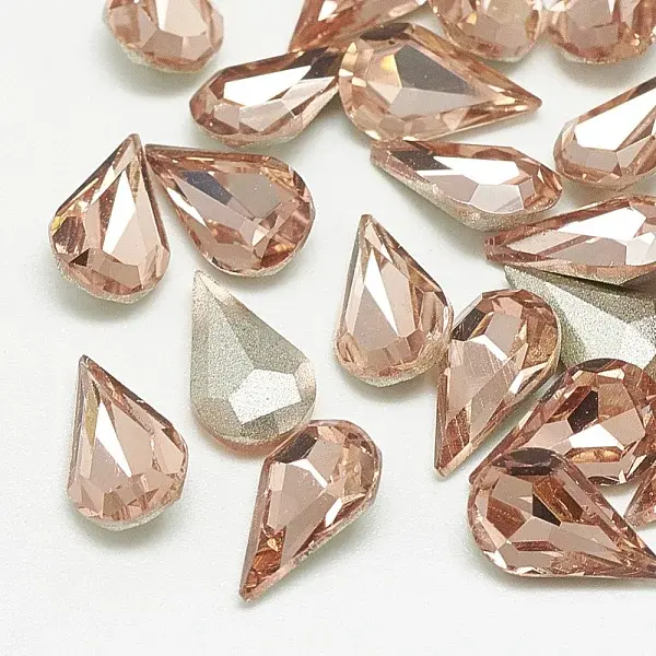 Pointed Back Glass Rhinestone Cabochons