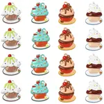 16Pcs 4 Styles Zinc Alloy Pendants