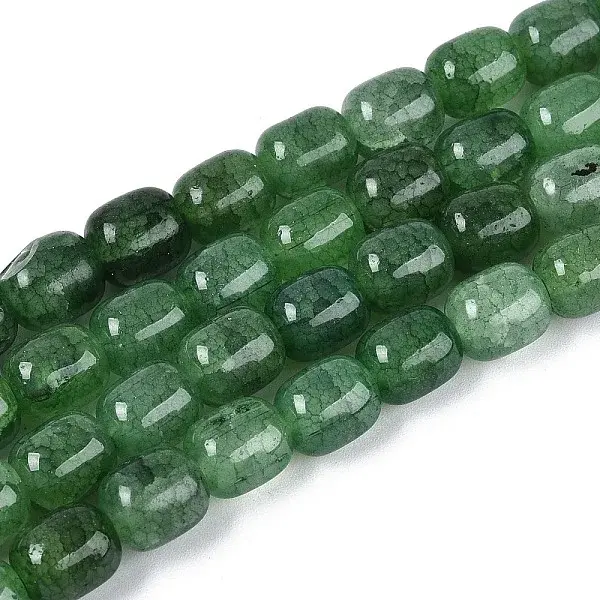 Baking Painted Crackle Glass Beads Strands