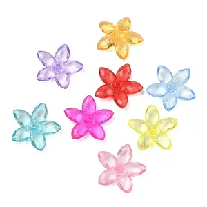 Transparent Acrylic Bead Caps