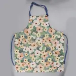 Flower Pattern Cloth Sleeveless Apron