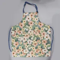 Flower Pattern Cloth Sleeveless Apron