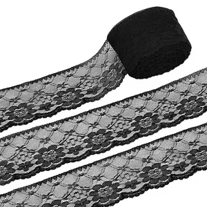 20 Yards Polyester Flower Lace Ribbon for Jewelry Making