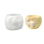 DIY Silicone Cat Shape Flowerpot Molds