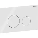 Geberit Sigma40 ovládacie tlačidlo sklo biela 115.628.SI.1