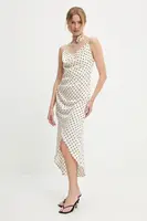 Šaty Answear.LAB červená barva, midi, přiléhavé