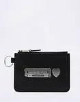 Carhartt WIP Deconstructed Leather Wallet Black/Silver