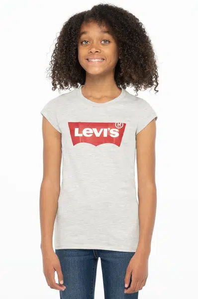 Dětské tričko Levi's šedá barva
