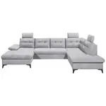 MID.YOU SEDACÍ SOUPRAVA, textil, světle šedá