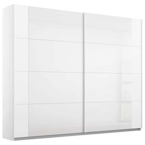 Rauch Möbel SKŘÍŇ S POSUVNÝMI DVEŘMI, bílá, vysoce lesklá bílá, 226/210/62 cm