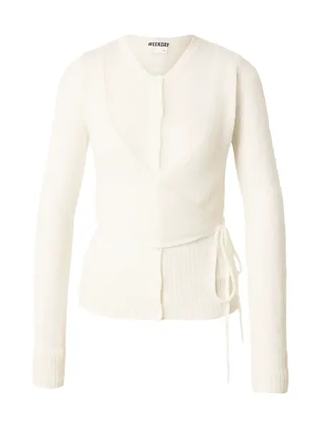 WEEKDAY Kardigán 'Drifa'  biela