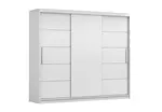 Šatní skříň Alba II - bez zrcadla Barva korpusu: Bílá, Dveře: Bílé
