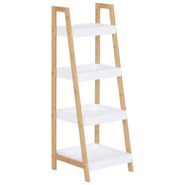 MID.YOU REGÁL DO KOUPELNY, přírodní barvy, bílá