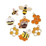 14Pcs 7 Styles Alloy Enamel Pendants