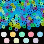 540Pcs 9 Colors Transparent & Luminous Plastic Beads