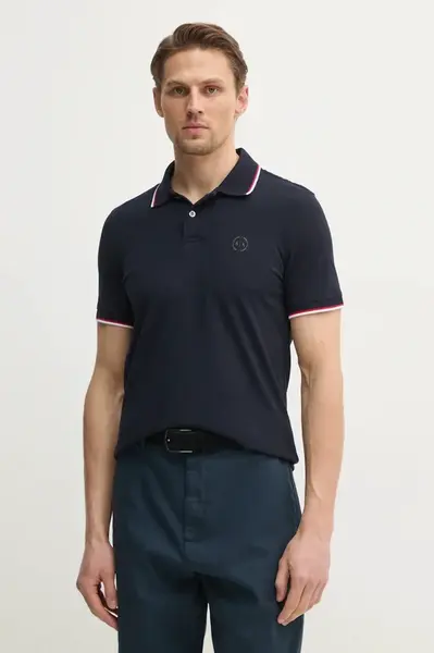 Bavlněné polo tričko Armani Exchange