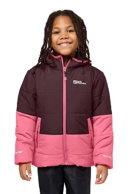 Dětská zimní bunda Jack Wolfskin růžová barva, 1610131