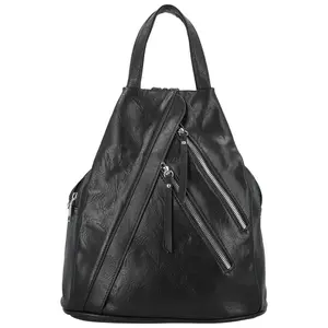 Módní dámský koženkový batoh Amália, černý