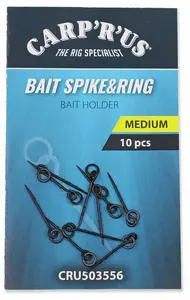 Carp´r´us tŕň na nástrahu bait spike & ring 10 ks - m