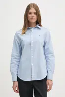Bavlněná košile Polo Ralph Lauren modrá barva, relaxed, s klasickým límcem, 211970736