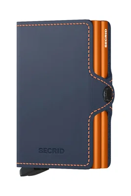Kožená peněženka Secrid tmavomodrá barva, TM-Night Blue & Orange