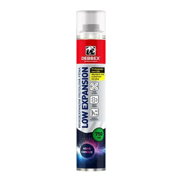 Pěna nízkoexpanzní pistolová, BD, 750ml