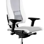 METTA Kancelářská židle YOGA 3D Elastic světle šedo-bílá