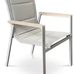 AUTRONIC zahradní židle AZC-S1110 GREY světle béžová