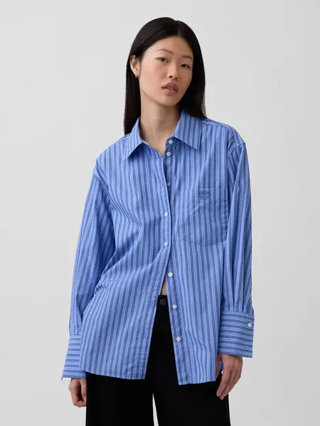 GAP Oversize Poplin košeľa s logom