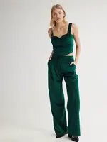 4TAILORS Nohavice 'Scarlet'  tmavozelená