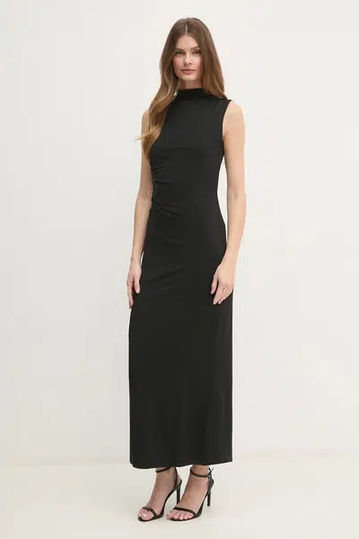Šaty OUI černá barva, maxi, oversize, 89815