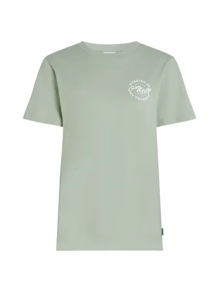 O'NEILL Tričko  pastelovo zelená / šedobiela