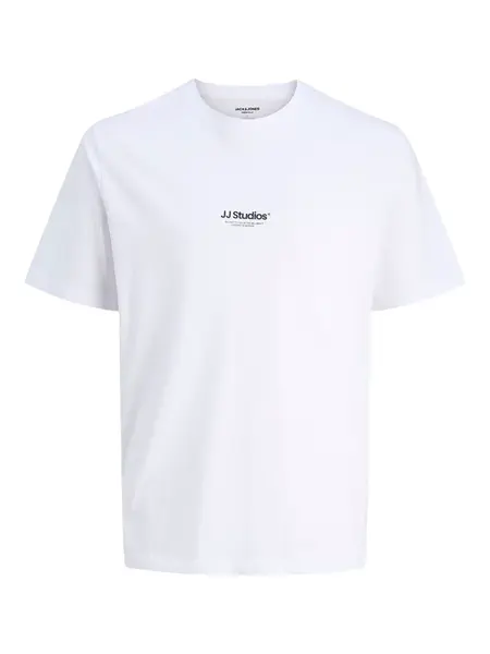 JACK & JONES Tričko 'JJESOHO'  čierna / biela