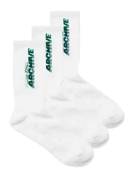 JACK & JONES Ponožky 'JACBRAT'  zelená / limetová / biela