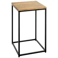 ODKLÁDACÍ STOLEK, dub, černá, barvy dubu