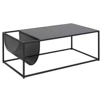 XXXL KONFERENČNÍ STOLEK, černá, kompozitní dřevo, 110/60/40 cm